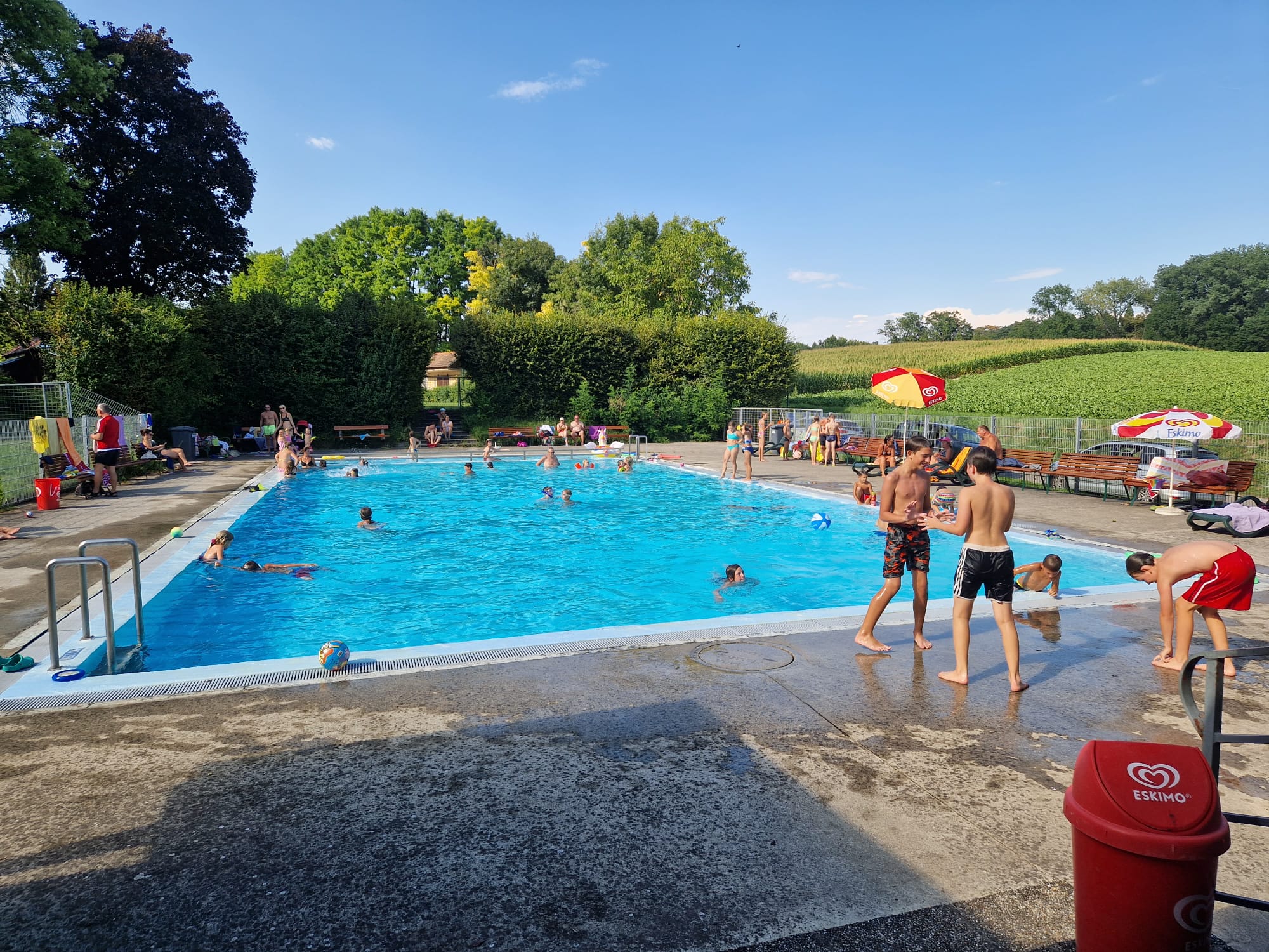 Sautrogrennen am See